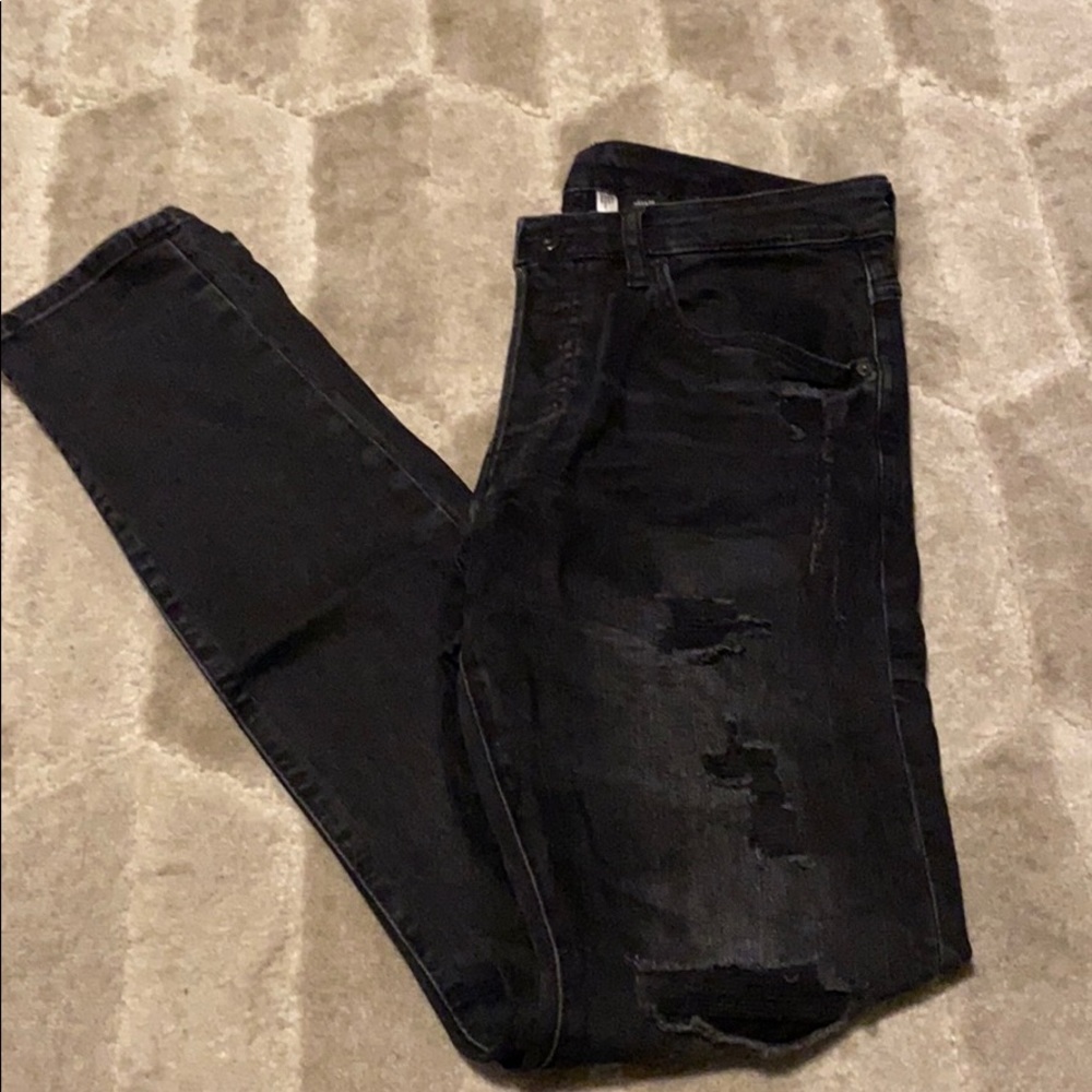 Like new Black ripped &denim jeans